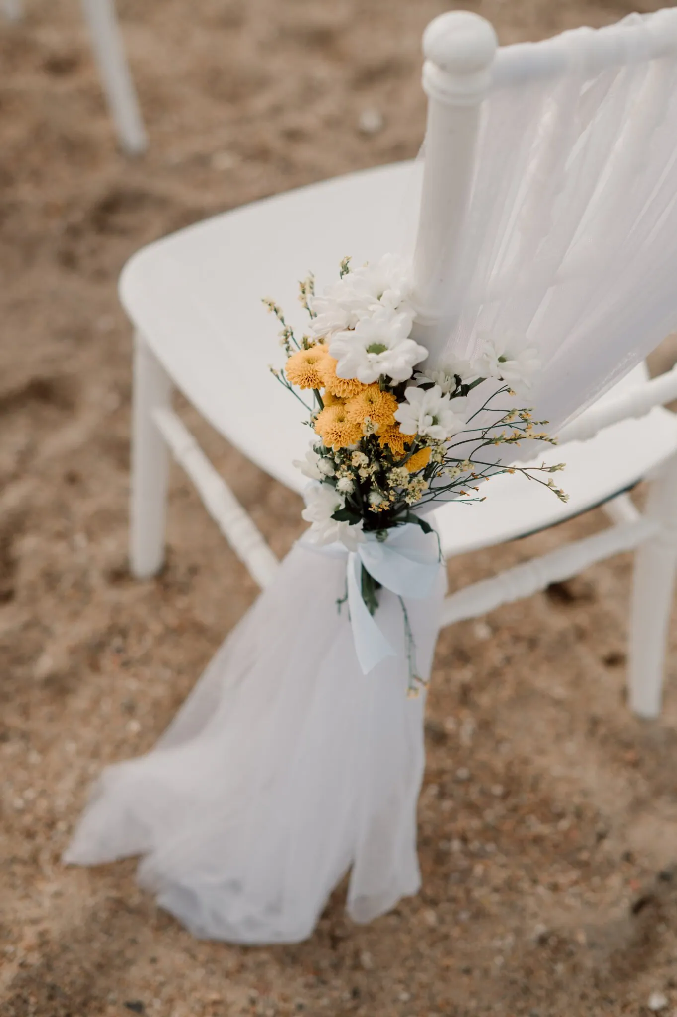 Greece destination beach wedding ceremony at sunset