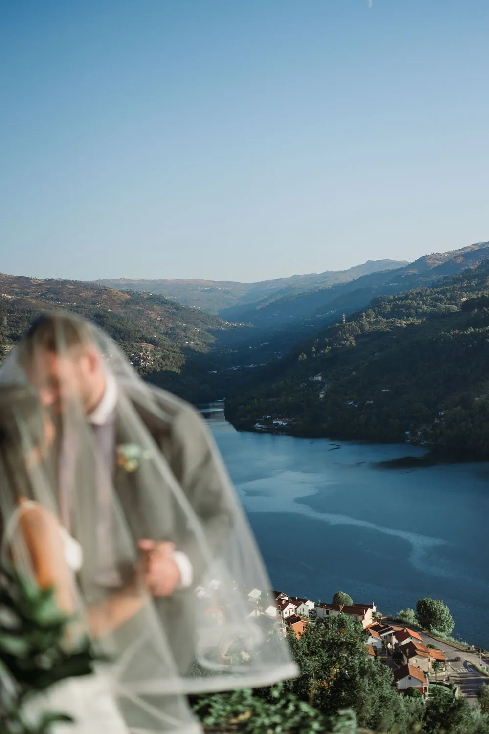 Golden hour portraits overlooking the Douro River